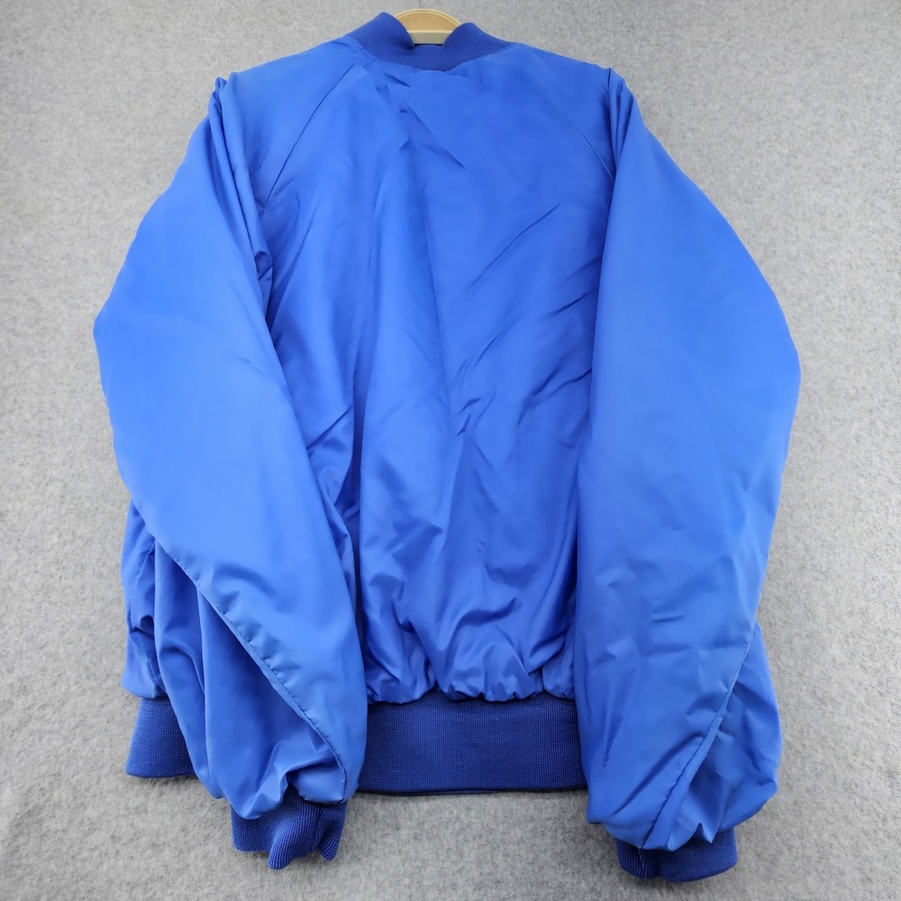 VINTAGE Hartwell  Jacket L‎ 80's Bomber USA Made Blue Snap Button - Picture 11 of 13
